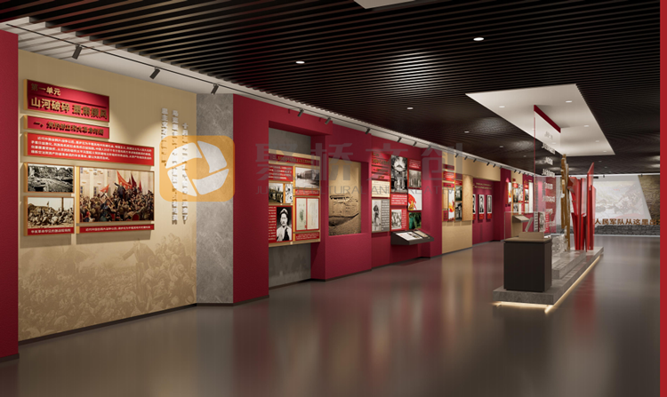 數(shù)字紅色展廳設(shè)計(jì)