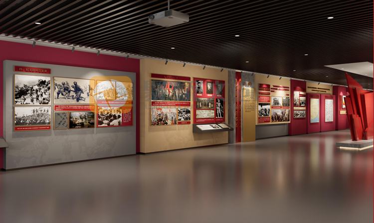 紅色主題展廳設計
